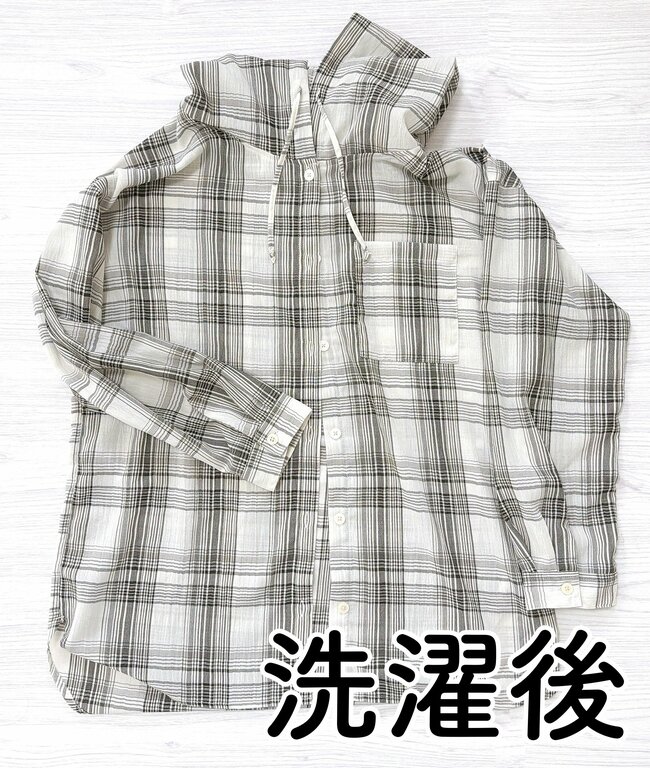 【しまむら】サッと羽織るだけで大人かわいい！1639円の「お尻まで隠せるブラウス」後ろ姿もスッキリ見えて感動！《購入レビュー》