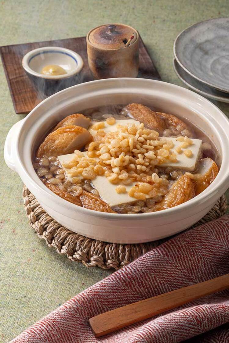 豆腐とさつま揚げの”天かす”おでんの完成画像