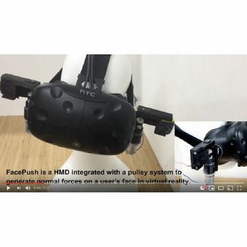 VRの「顔への感触」を再現するデバイスが発表