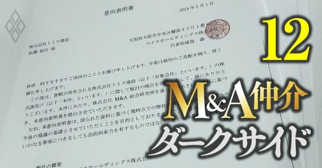 M＆A総合研究所がトミス建設とマイス社を引き合わせた詳細経緯、「仲介業務は提供していない」は通用するか