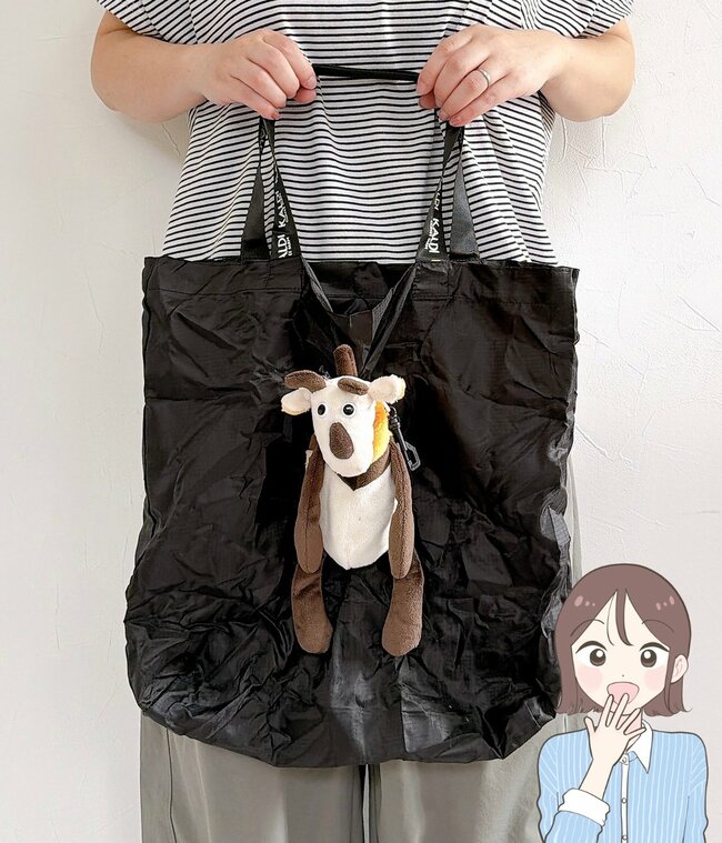 「待ってました、再入荷！」「とても可愛いです」カルディの“ぬいぐるみになるエコバッグ”毎日連れて歩きたい可愛さ…！《購入レビュー》