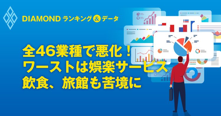 全46業種で悪化! ワーストは娯楽サービス 飲食、旅館も苦境に