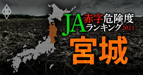 【宮城】JA赤字危険度ランキング2023、ワースト1農協は2億円の赤字