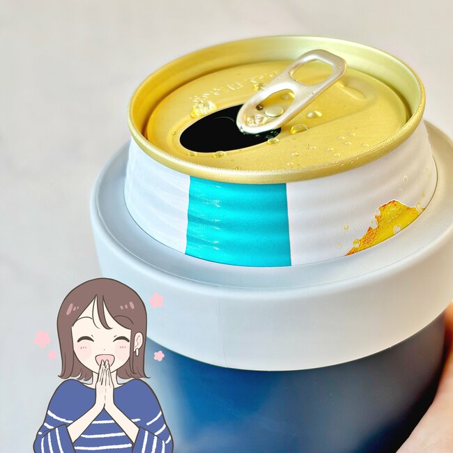 「缶ビール冷たいままで最高です」ワークマンの“ひんやり缶ホルダー”最後まで冷え冷えで感動!「色違いをリピ買い」「結露も気にならない」《購入レビュー》