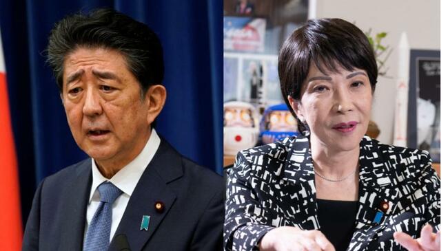 安倍晋三氏と高市早苗氏