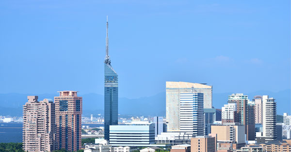 福岡市の高層ビル群 福岡市の高層ビル群