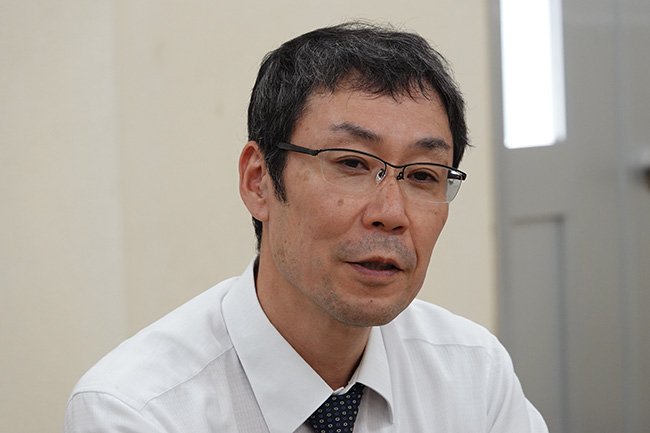 トーヨータイヤ 商品企画本部 生産財商品企画部長 杉本裕昭氏　Photo by A.T.
