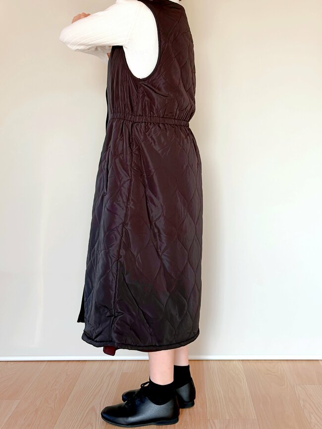 毛布を着てるみたい!しまむらの“2420円ジャンパースカート”羽織るだけでポカポカだから寒い日に手放せない!