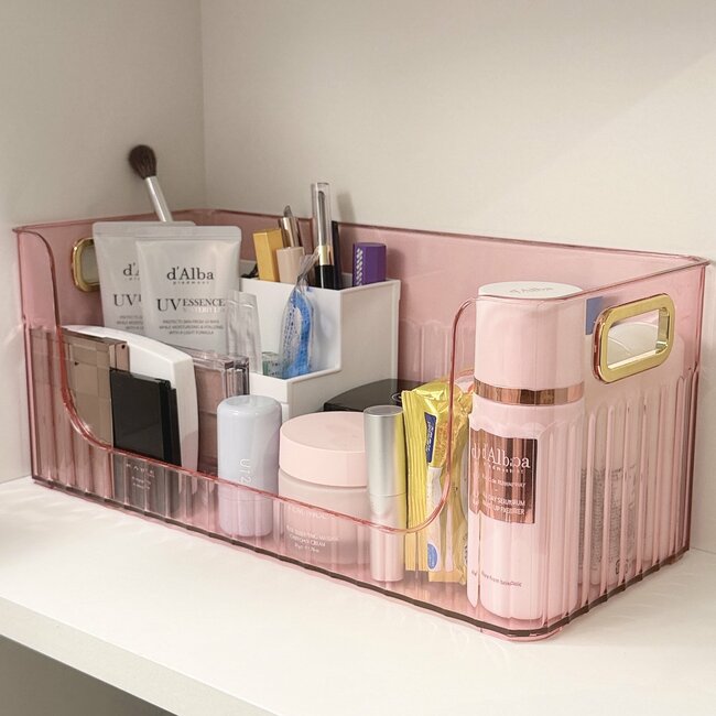 フランフランに売ってそう！ダイソー姉妹店の「高級感たっぷり収納」冷蔵庫がスッキリ片付きます！