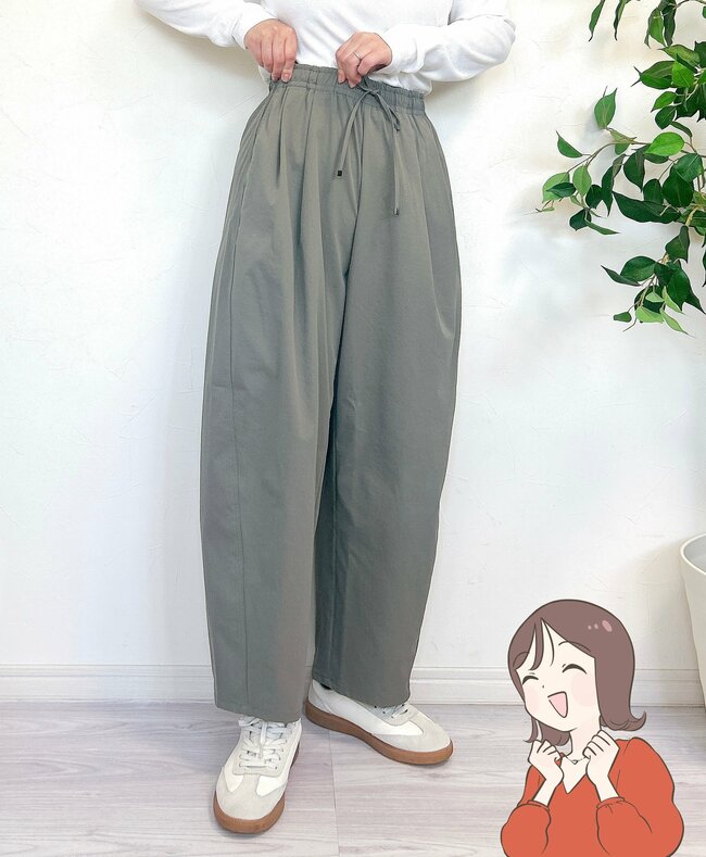 「シルエットが最高！」GUの“着回しワイドパンツ”快適すぎて、全色買いを確信…！「体型が隠れてちょうどいい」「予想以上にキレイ」