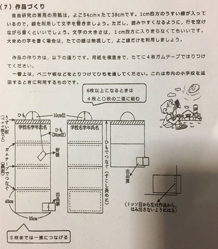 自由研究の発表体裁の説明資料 自由研究の発表体裁の説明資料