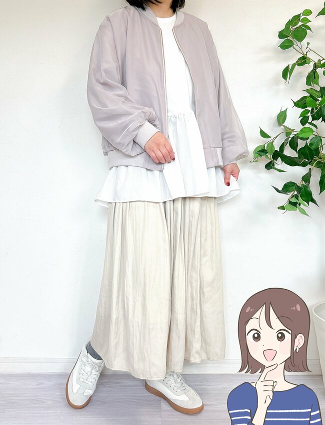 「痩せて見える」グローバルワークの“2490円トップス”重ね着コーデがめっちゃ可愛くなるんです！「お尻も隠れるので一石二鳥」「体型カバーできて重宝」