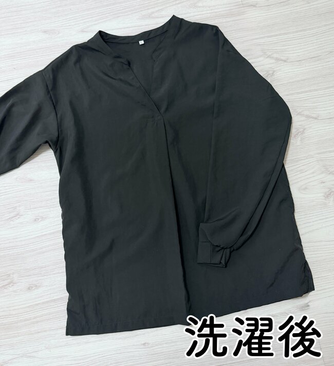 すぽんと着るだけでオシャレに決まる…!ワークマンの「1500円ブラウス」お尻まで隠せるし、抜け感たっぷりで大人っぽい!《購入レビュー》