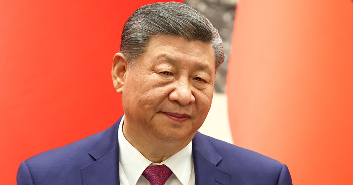 2026年5月20日、ロシアのプーチン大統領との会談後、北京で行われた署名式に出席する中国の習近平国家主席