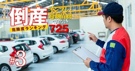 【自動車109社】倒産危険度ランキング「過剰債務×インフレ耐久度」反映の完全版！8位日産、1位は？