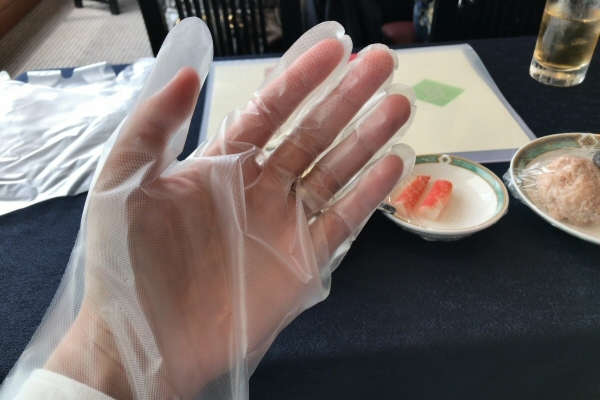 ビニール手袋