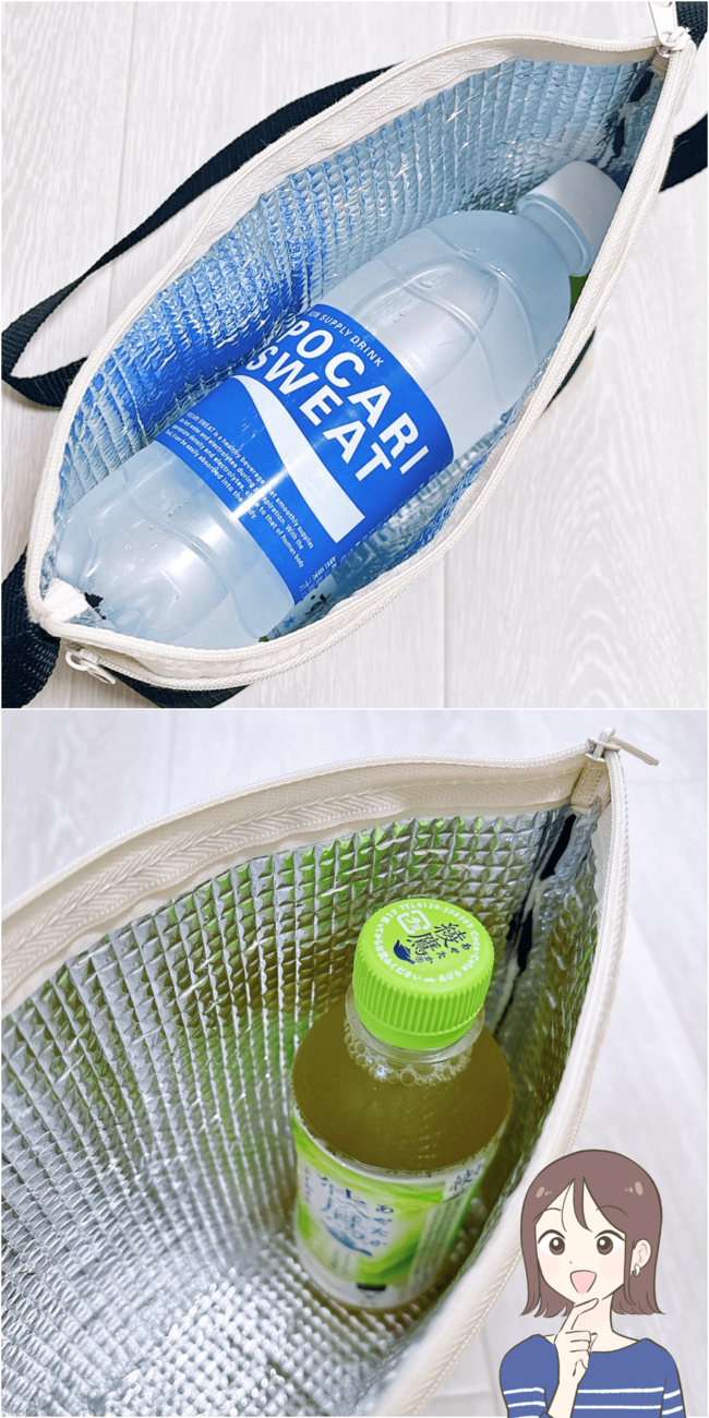 【ダイソー】30分たってもアイスが溶けない！220円の“保冷できるショルダーバッグ”が夏のお出かけに大活躍！ 《購入レビュー》