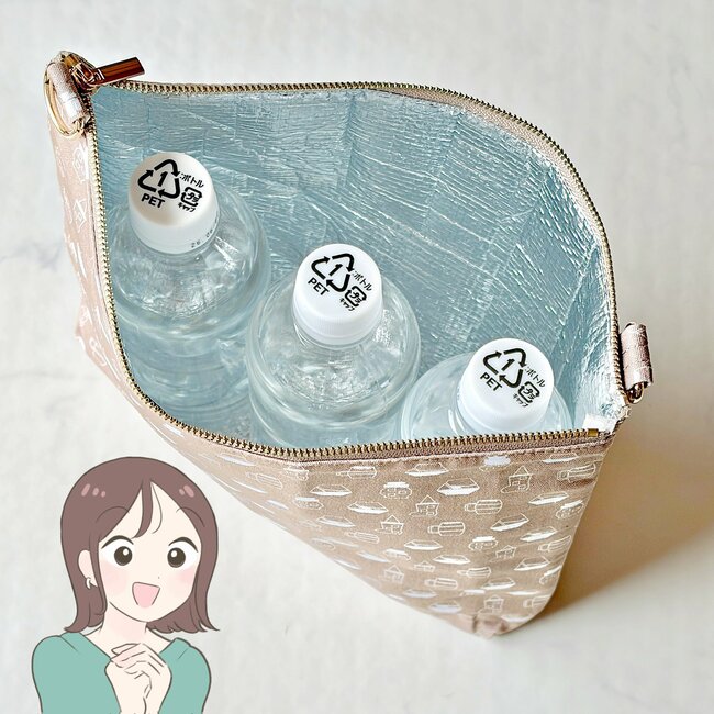 他のバッグが使えなくなった…!しまむらの“保冷できるショルダーバッグ”が便利すぎる!アイスが20分たっても溶けないし、暑さ対策もできて天才!