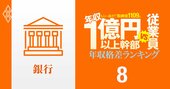 【銀行41人】年収1億円以上の幹部vs従業員「年収格差」ランキング！三菱UFJがトップ3独占で4位にスルガ…三井住友、みずほ、静岡、西日本の格差の実態は？