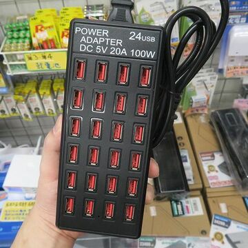 MAX100W！ 合計24ポート搭載の大型USB充電