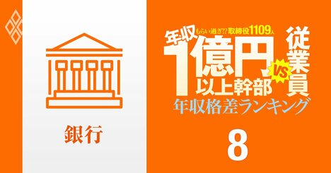 【銀行41人】年収1億円以上の幹部vs従業員「年収格差」ランキング！三菱UFJがトップ3独占で4位にスルガ…三井住友、みずほ、静岡、西日本の格差の実態は？