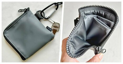 【ダイソー】カードや診察券が40枚も入った！ガバッと開く「ぺたんこ財布」スムーズに会計できて便利《購入レビュー》