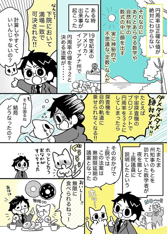 マンガでわかる 永遠に続く 円周率 は Googleによって 小数点以下31兆4000億桁まで計算されている とてつもない数学 ダイヤモンド オンライン