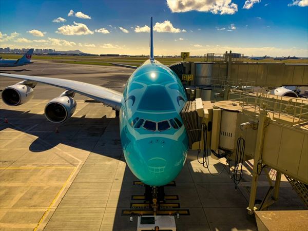 「エメラルドグリーン」のA380