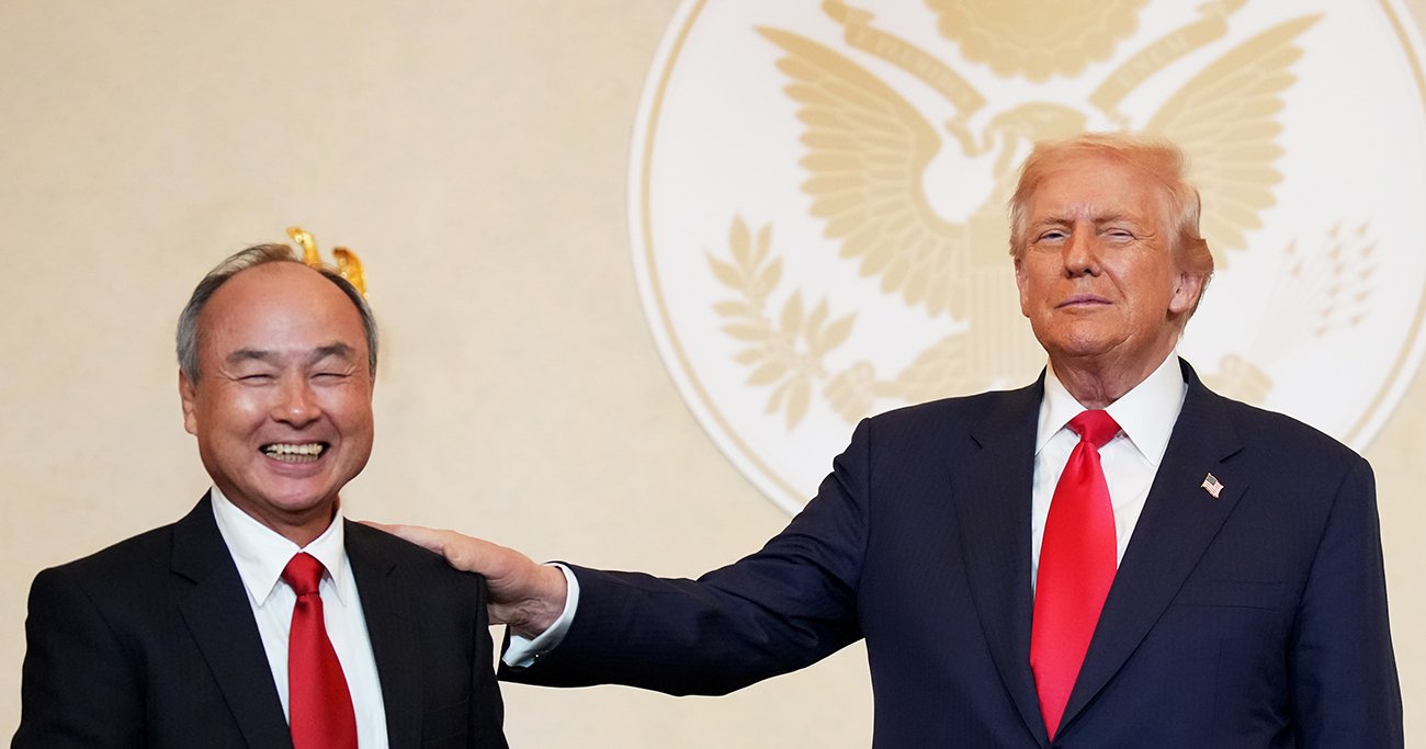 ソフトバンクCEOの孫正義氏とドナルド・トランプ米大統領