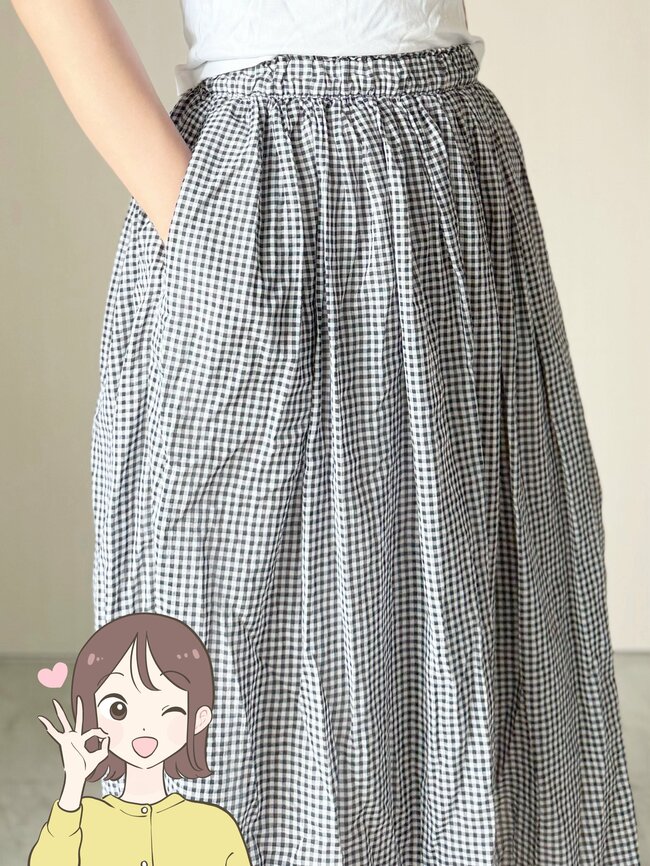 「可愛すぎて即買い」無印良品の“ふんわりスカート”軽くて涼しくて大当たりです！「オフィスで着回しています」「真夏にもストレスなくはけそう」【購入レビュー】