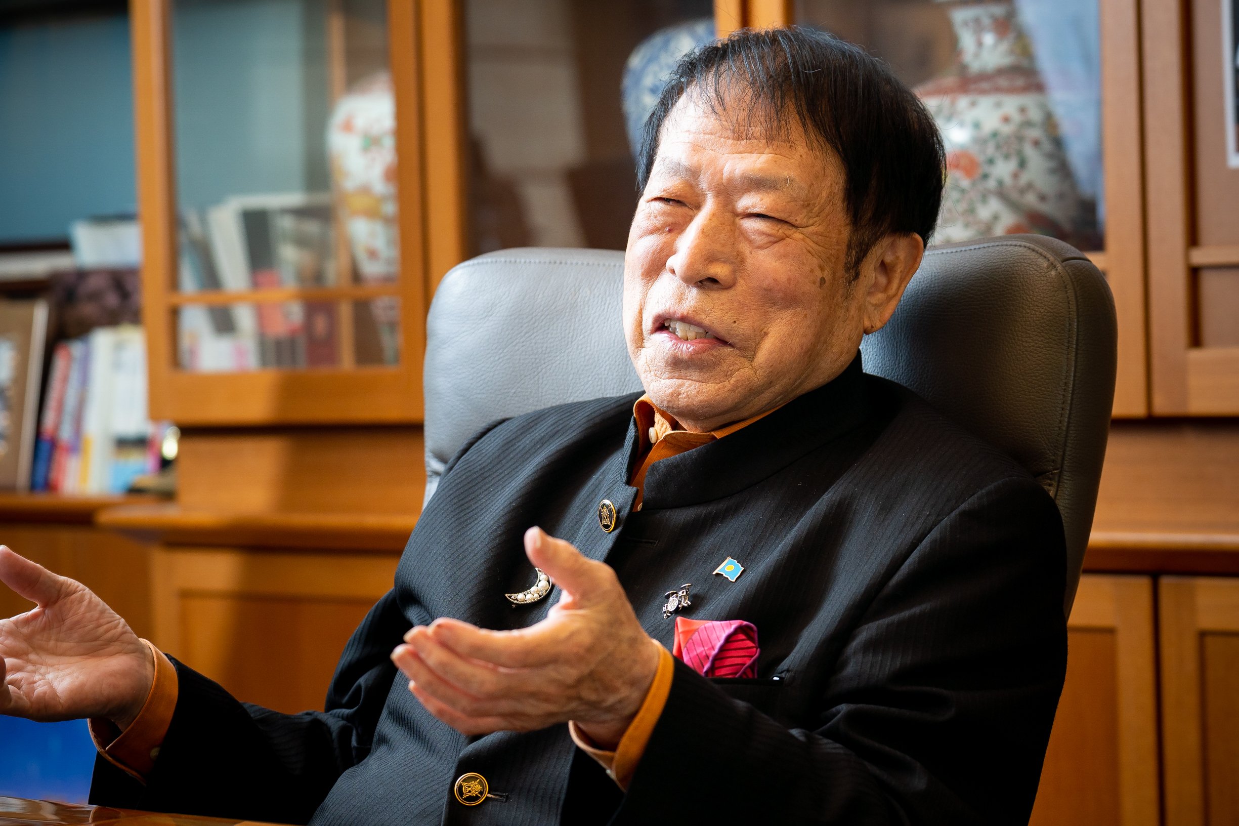 元谷外志雄・アパグループ代表 Photo by Masato Kato