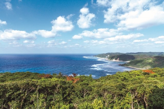 空気が澄んだ日はトカラ列島まで見渡せる