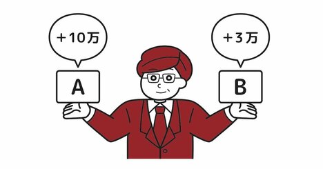 【思考力チェック！】プランAは1年に1回、10万円ずつ昇給し、給料の支払いは1年ごとに1年分。プランBは半年に1回、3万円ずつ昇給し、給料の支払いは半年ごとに半年分。どっちを選ぶべき？