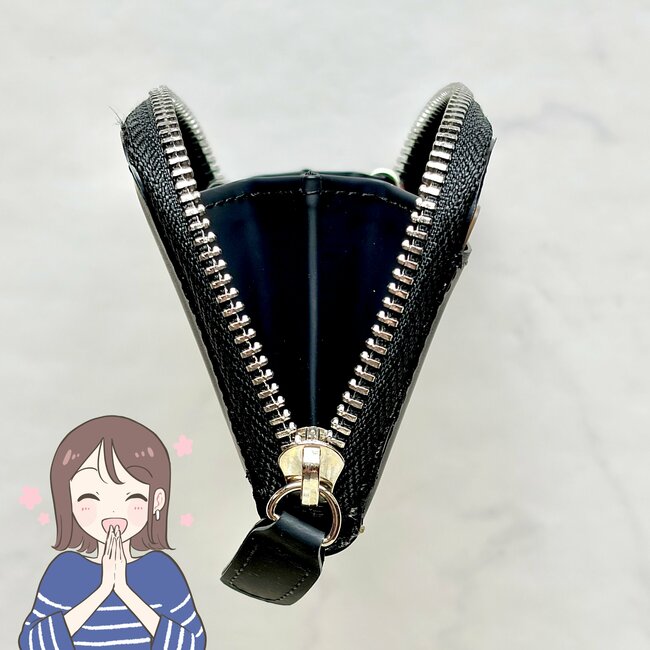 カードや診察券が27枚入った…！3COINSの「ガバッと開くミニ財布」小銭が取り出しやすくて嬉しい！《購入レビュー》