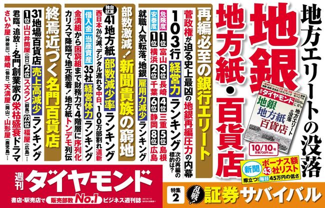 週刊ダイヤモンド10月10日号中吊り広告