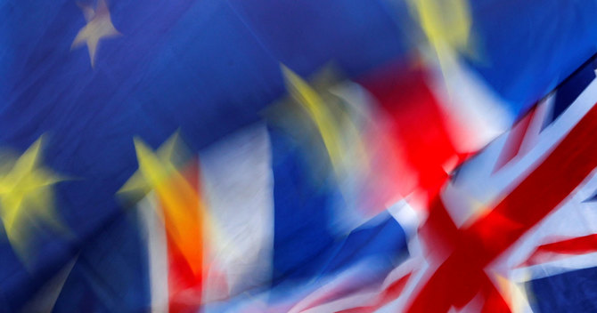 EU旗と英国旗