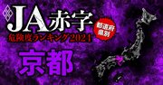 【京都】JA赤字危険度ランキング2024、5農協中3農協が赤字