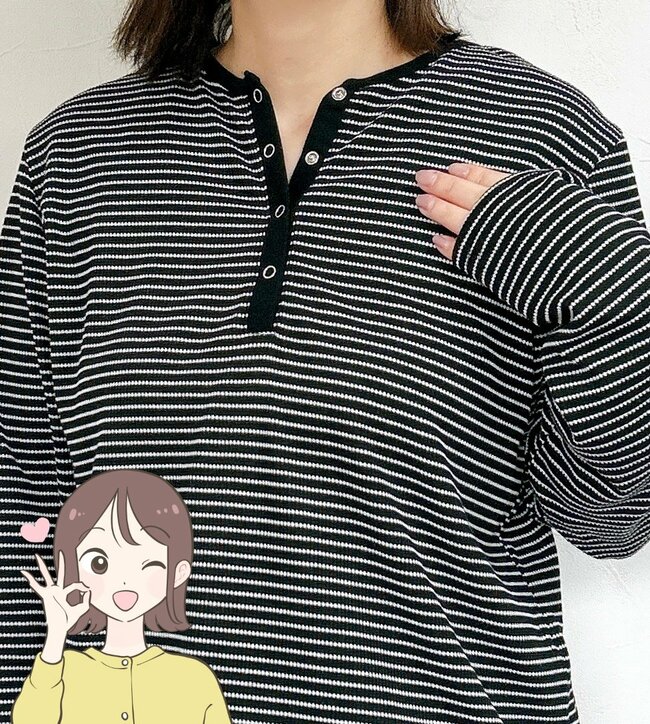楽ちんすぎて毎日着たい…！しまむらの「着回しトップス」流行りのヘンリーネックが可愛くて、めっちゃ使えます！