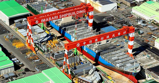 完成した今治造船の新ドック