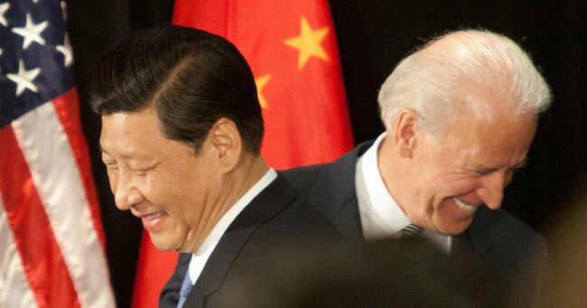 中国の習近平総書記と米国のジョー・バイデン大統領