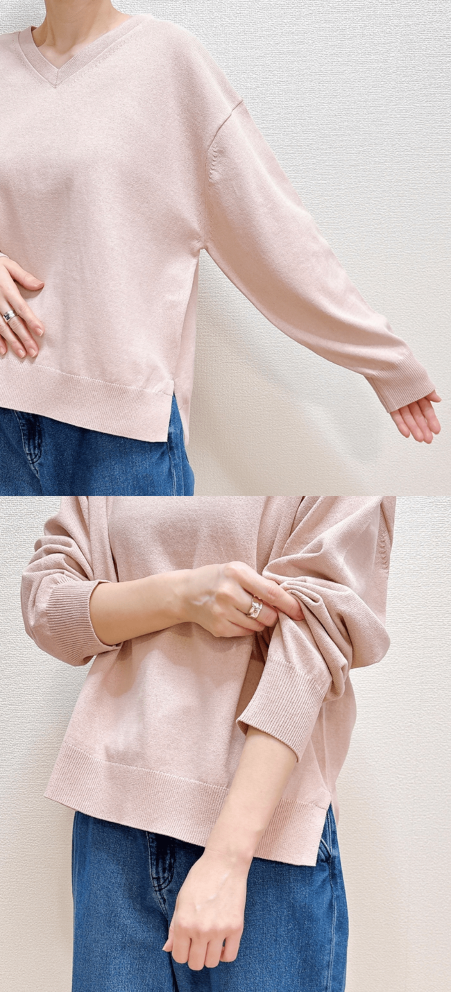 「いっきに3色買いました」「どんなボトムスにも合う」グローバルワークの“ゆったり春ニット”が毎日着たくなる快適さ！「買ってよかったです」