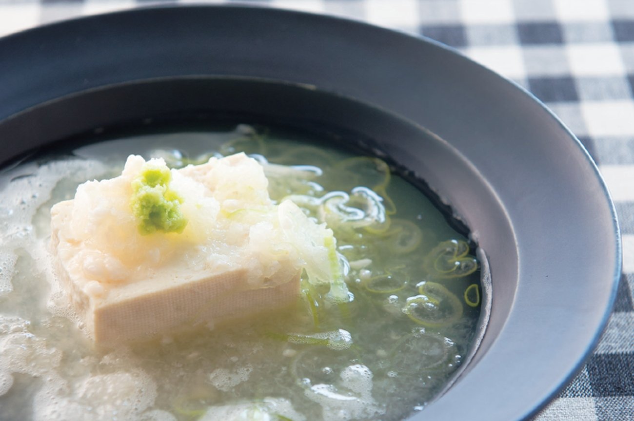 大根おろしと豆腐の塩麹スープ