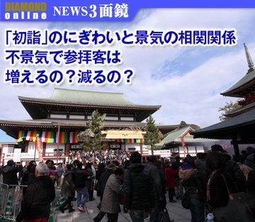 「初詣」のにぎわいと景気の相関関係 不景気で参拝客は増えるの？　減るの？