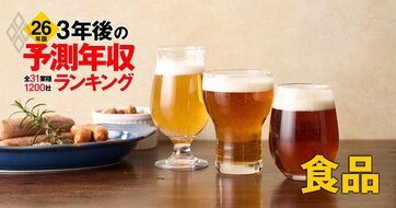 食品業界「3年後の予測年収」39社ランキング【2026年版】1000万円超えは3社！アサヒ、明治、味の素は何位？