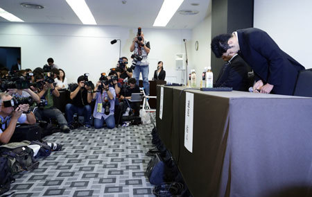 日本体操協会のパワハラ疑惑問題で9月5日、速見佑斗コーチが「謝罪会見」を開いた