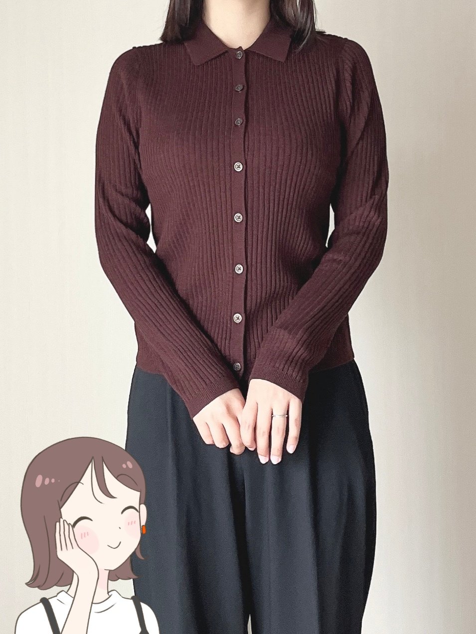 「他の色も買います」ユニクロの“楽ちんカーディガン”着るだけで痩せて見えるの嬉しい!「体のラインを拾いすぎず細見えします」