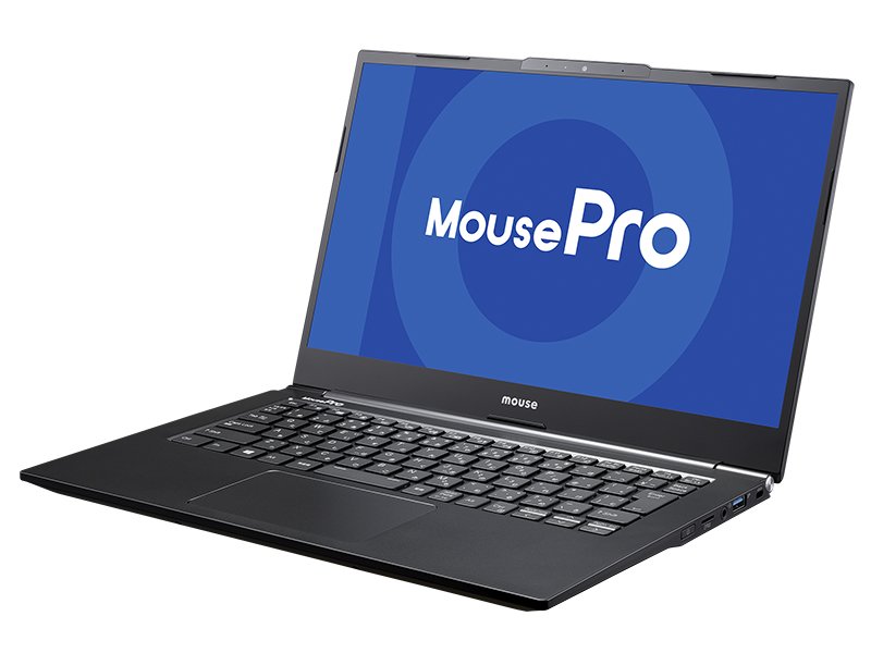 法人向けMouseProの「MousePro NB4シリーズ」。米軍の調達規格で厳しい基準で知られているMIL規格(MIL-STD-810G)に準拠しており、過酷なテストをパスした堅牢性も兼ね備えている。