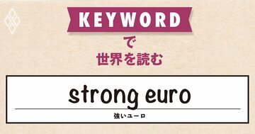 今年に入って独歩高の欧州単一通貨、「第二の基軸通貨」としての国際的地位が向上?