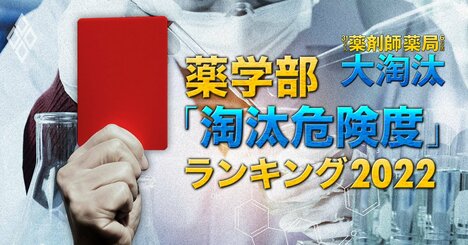 薬学部「淘汰危険度」ランキング【56私立大・2022年版】2位千葉科学大、1位は？