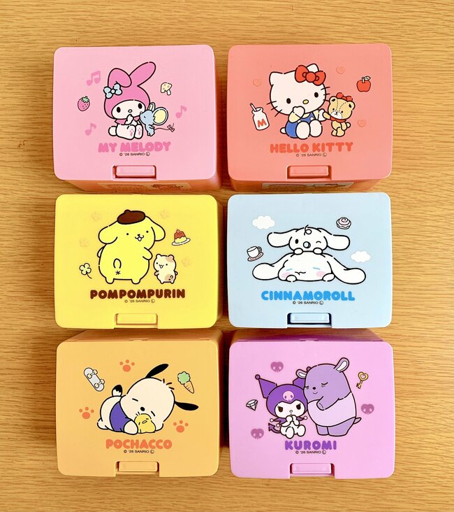 お薬が240錠も入った…！セリア×サンリオの“小物ケース”かわいすぎて全種類コンプリートしちゃった！《購入レビュー》